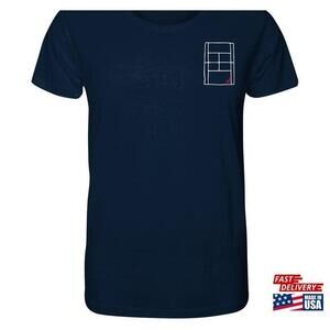 Tennis Tshirt Court Statement Shirt Dark Organic
